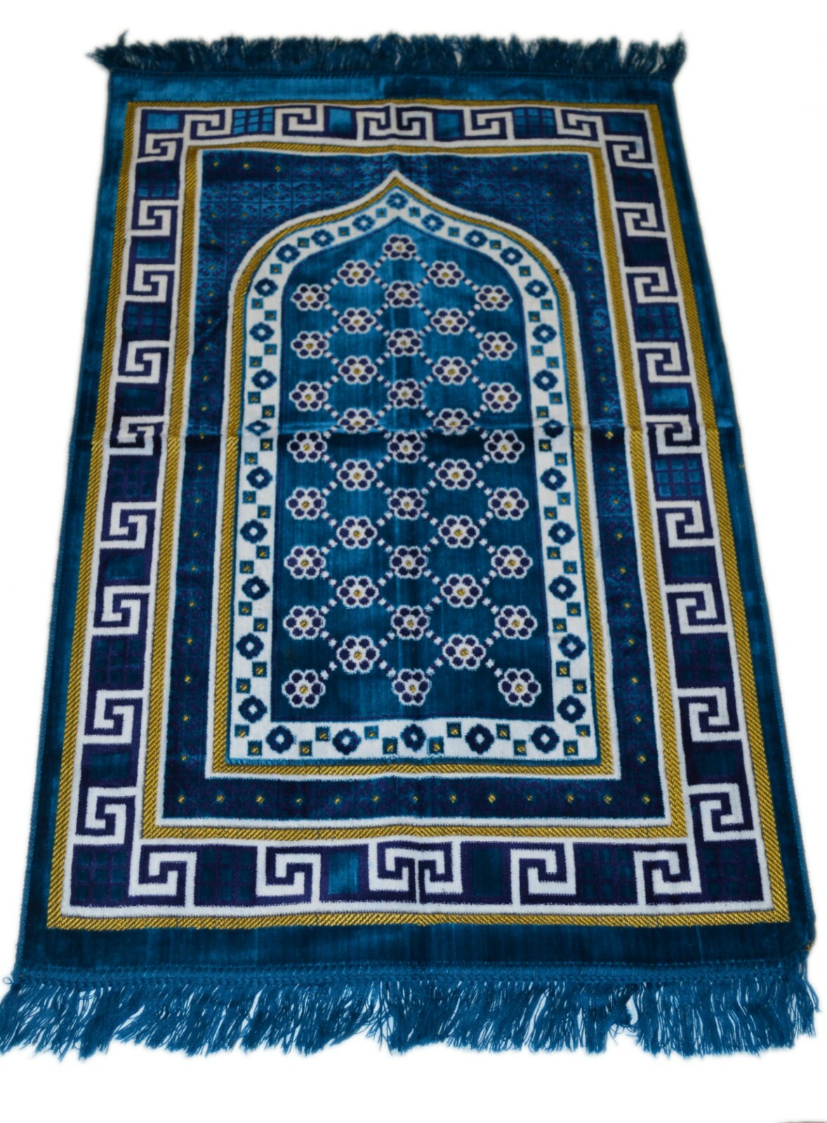 Prayer Rug Carpet Islamic Muslim Salah Meditation Mat Turkish Plush Portable