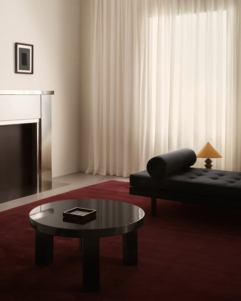 Grand Deep Wine Hand Tufted New Zealand Wool Area Rug for Livingroom, Bedroom