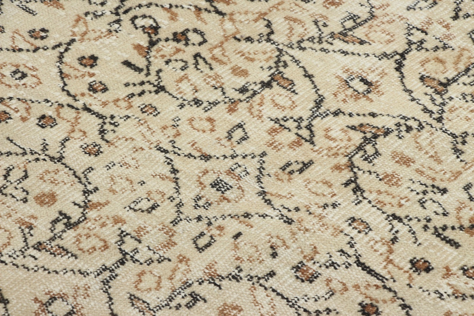 6,1×8,3 ft Vintage Rug, Turkish Large Rug, Beige Brown Camouflage Rug