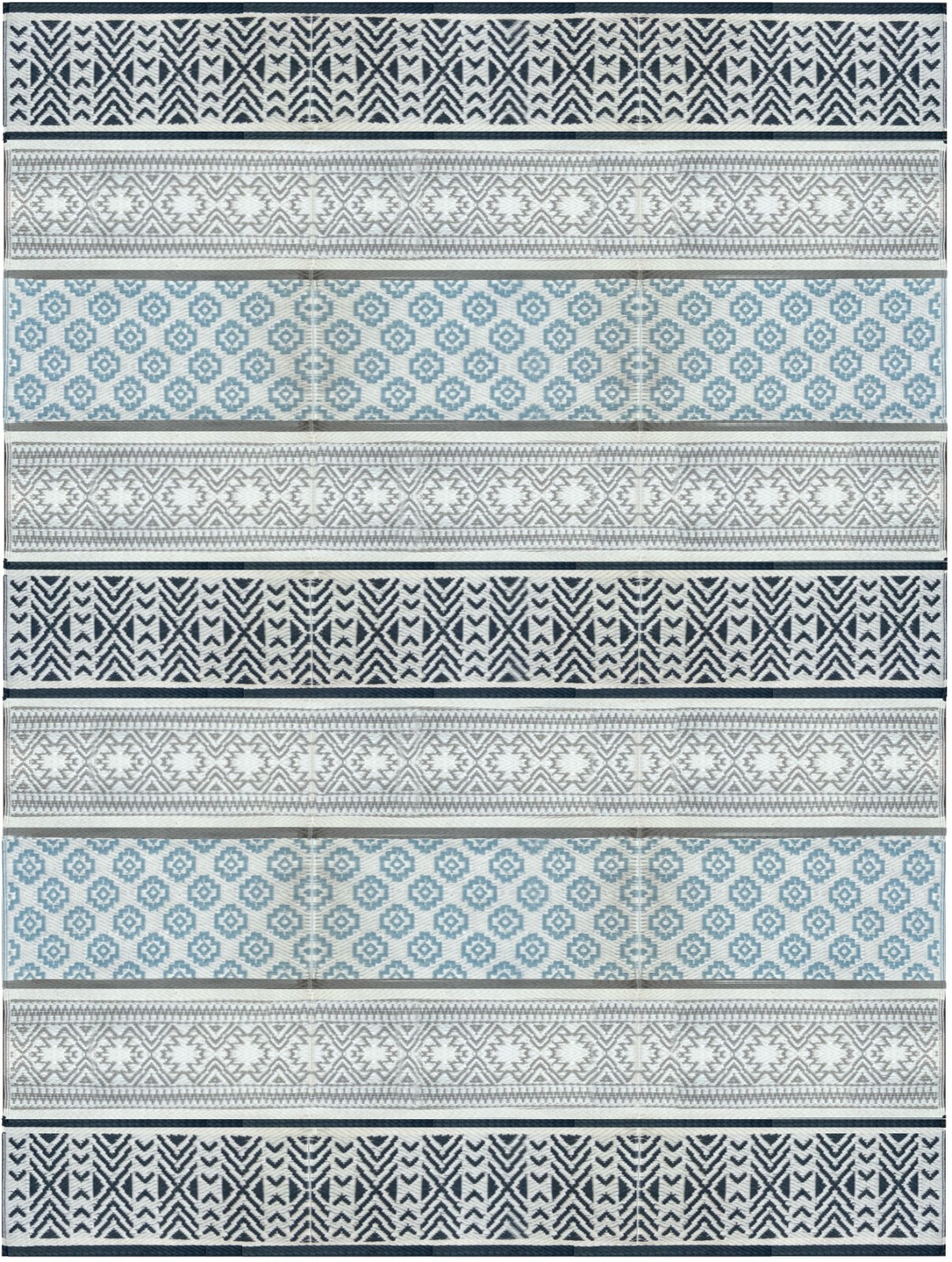 B-USA Outdoor Patio Rugs Plastic Straw Rug Clearance in Grey,Teal colour