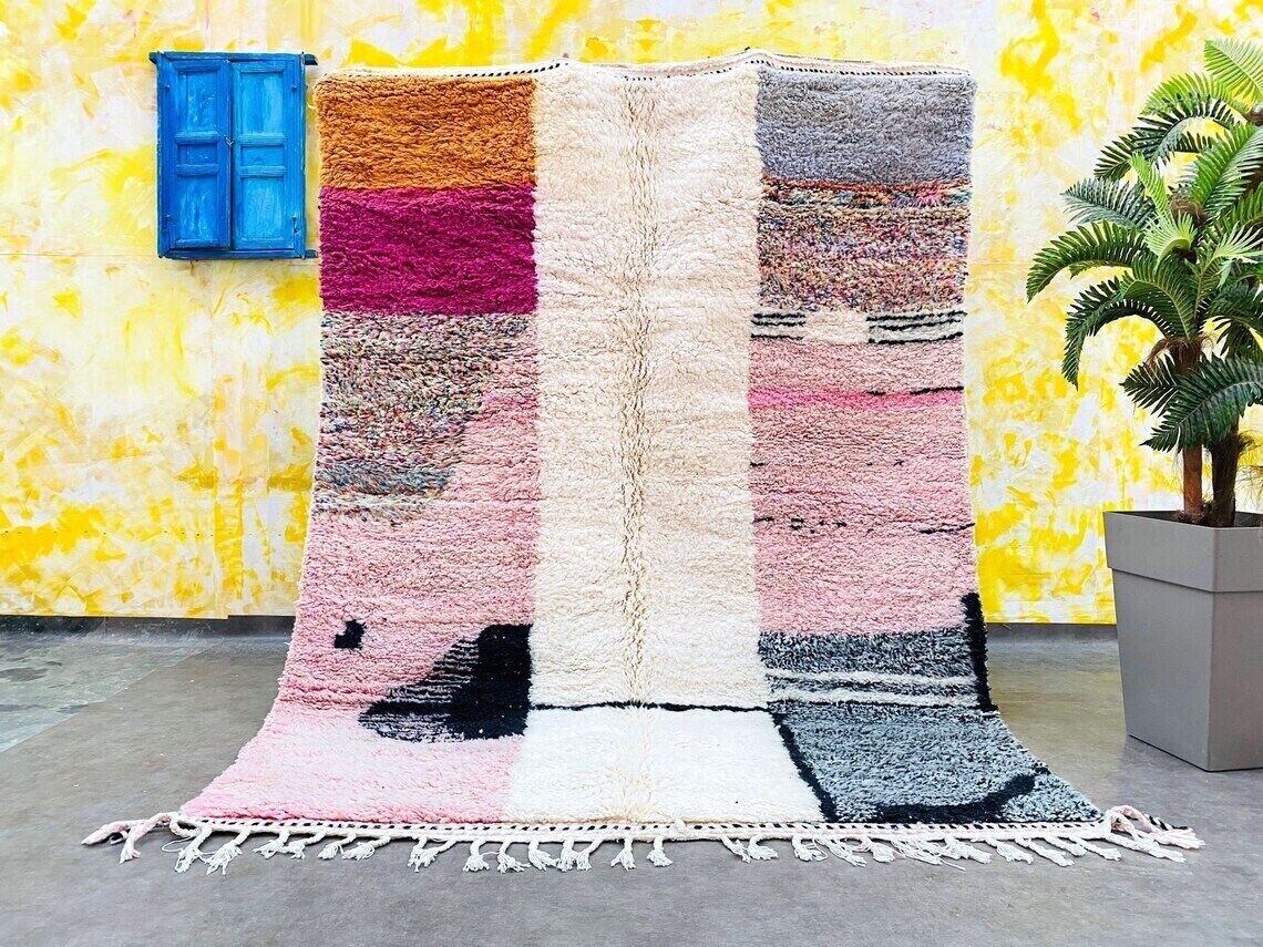 5×8,6×9,8×10,10×14, New Moroccan Berber design Hand-Knotted Moroccan wool rug
