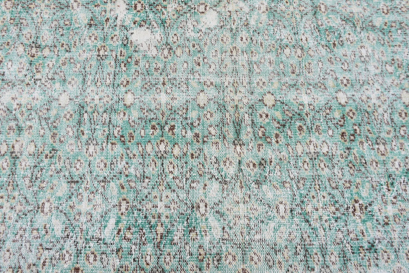 Turkish Vintage Large Rug 5,4×9,5 ft, Blue White Oriental Rug
