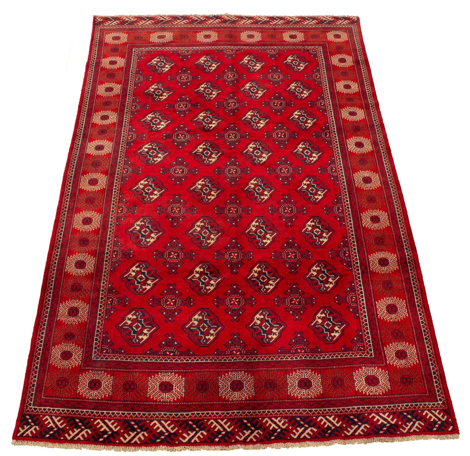 Traditional Hand-knotted Wool Oriental Carpet 6’4″ x 6’11” Area Rug