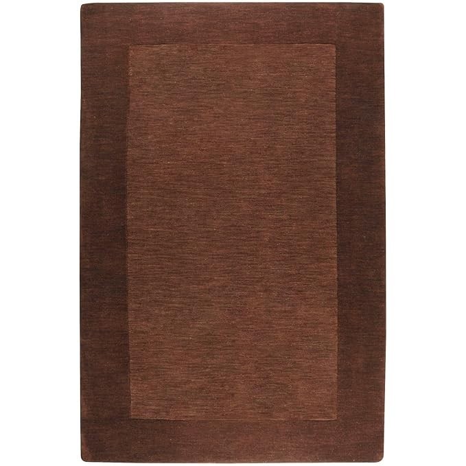 Handmade Harper Solid Border Modern Hand-Tufted 100% Wool Soft Area Rug Carpet