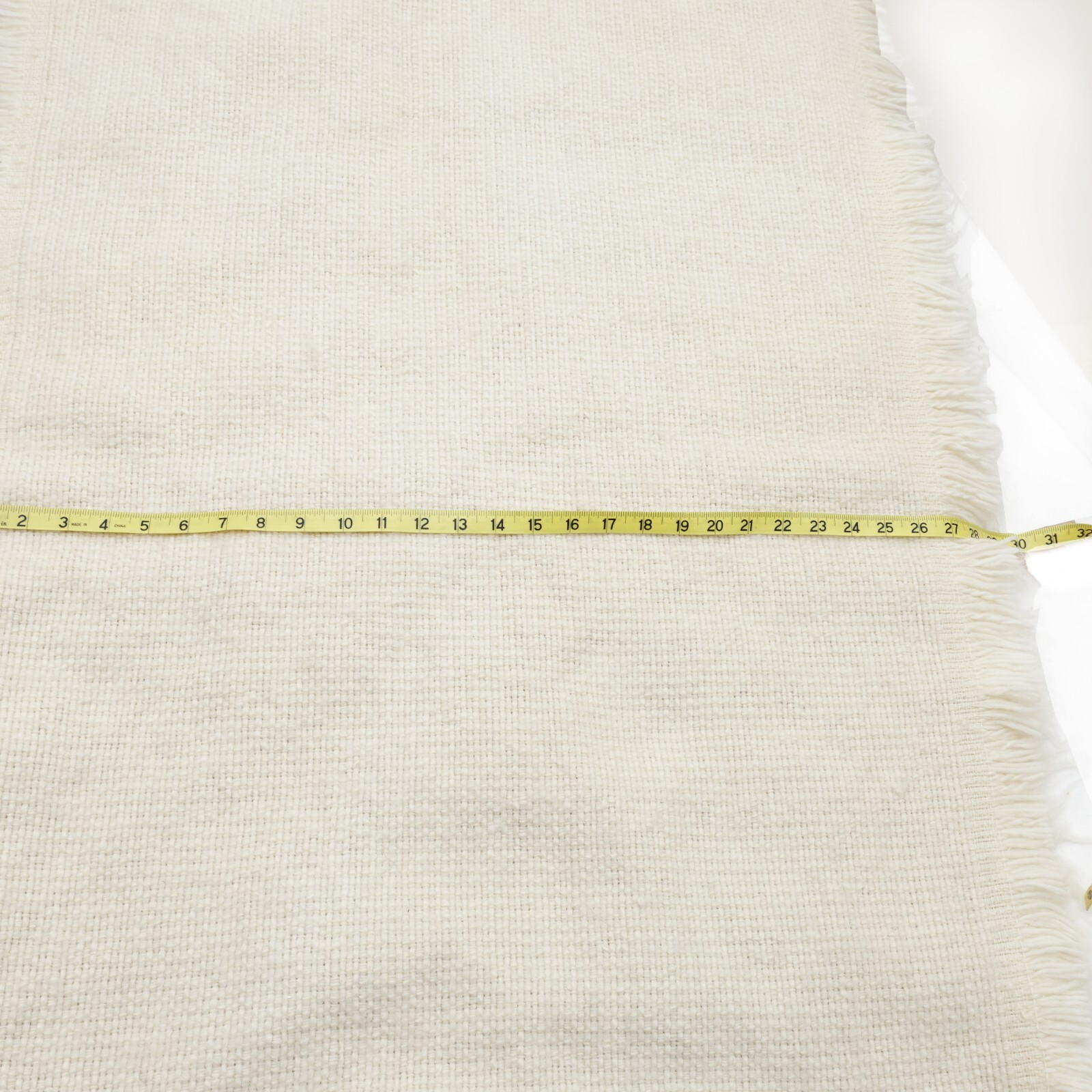 Genuine Wool Flokati Rug Soft Cream Off White Newborn Posing Rug Prop 27″x51″