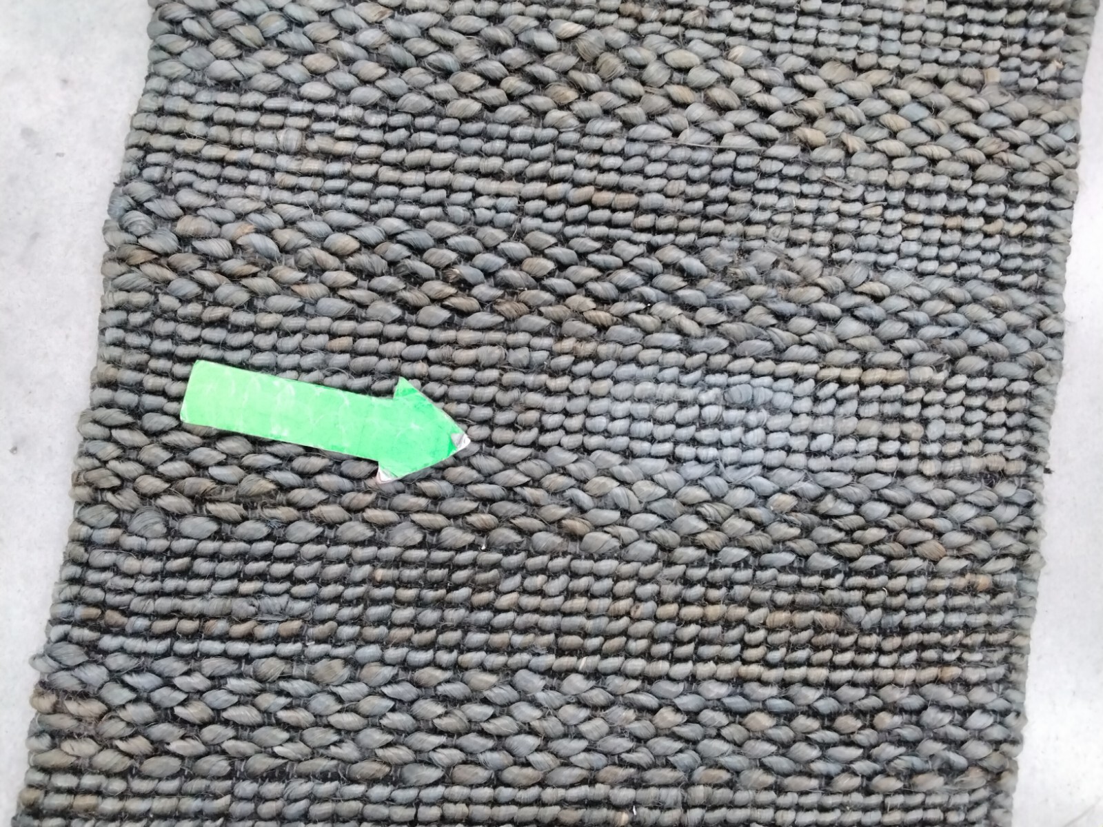 CHARCOAL 2′-3″ X 14′ Stained Rug, Reduced Price 1172728893 NF212C-214