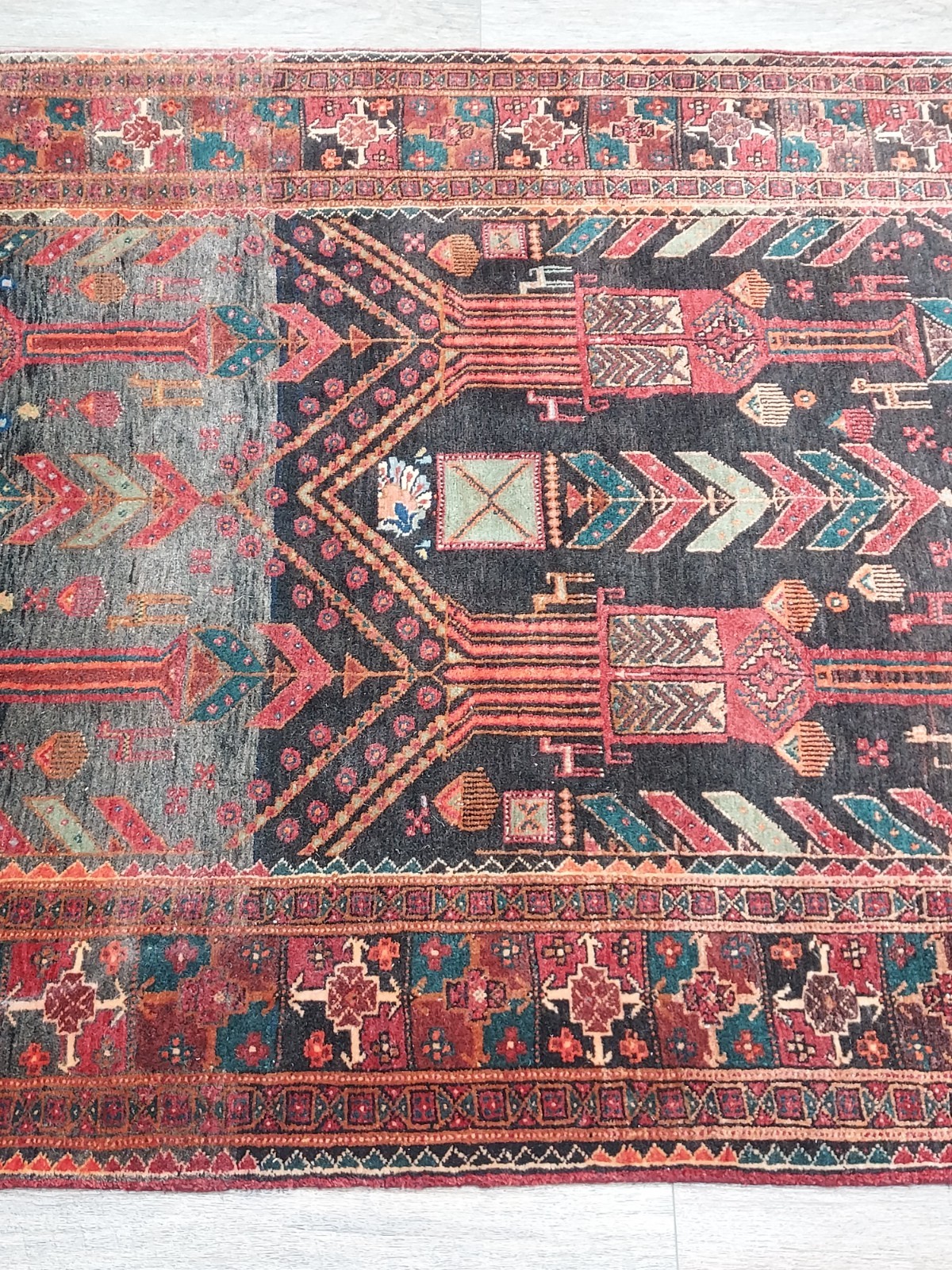 Turkish Silk And Wool HandMade Bohemian Royal Classic Design Rug 3.9×8.4 Ft