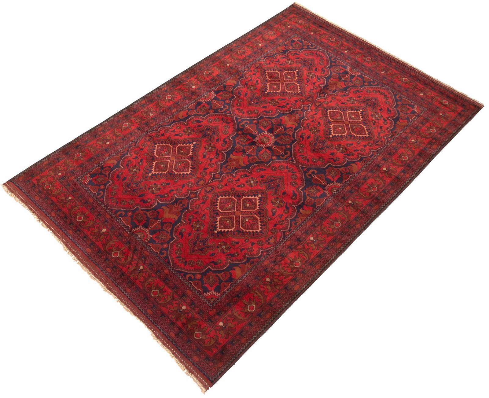 6’6″ x 9’10” Hand Knotted Area Rug Traditional Oriental Wool Carpet