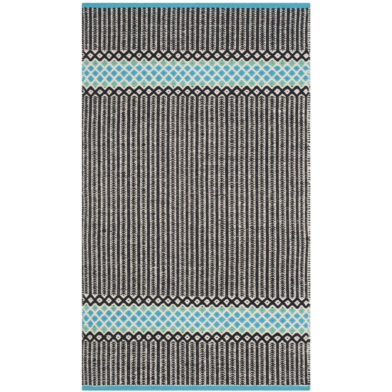 SAFAVIEH Montauk MTK820H Handwoven Turquoise / Multi Rug