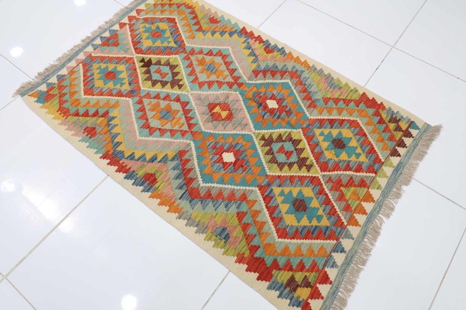 Rug Wool Jute Rug Natural Handwoven Living Carpet Vintage Kilim Rug Traditional