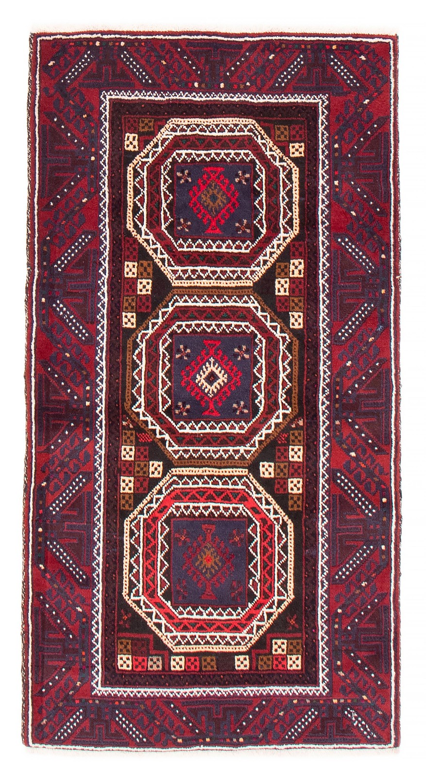 3’3″ x 5’9″ Vintage Hand Knotted Area Rug Traditional Oriental Wool Carpet