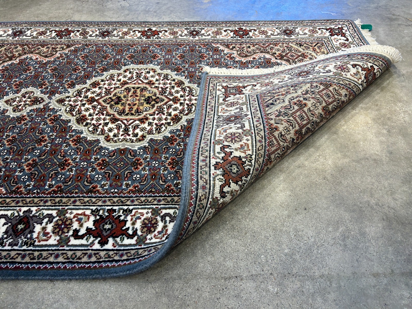 3’1″x4’10” Hand-Knotted Wool & Silk Pile Tabrize Mahi Rug