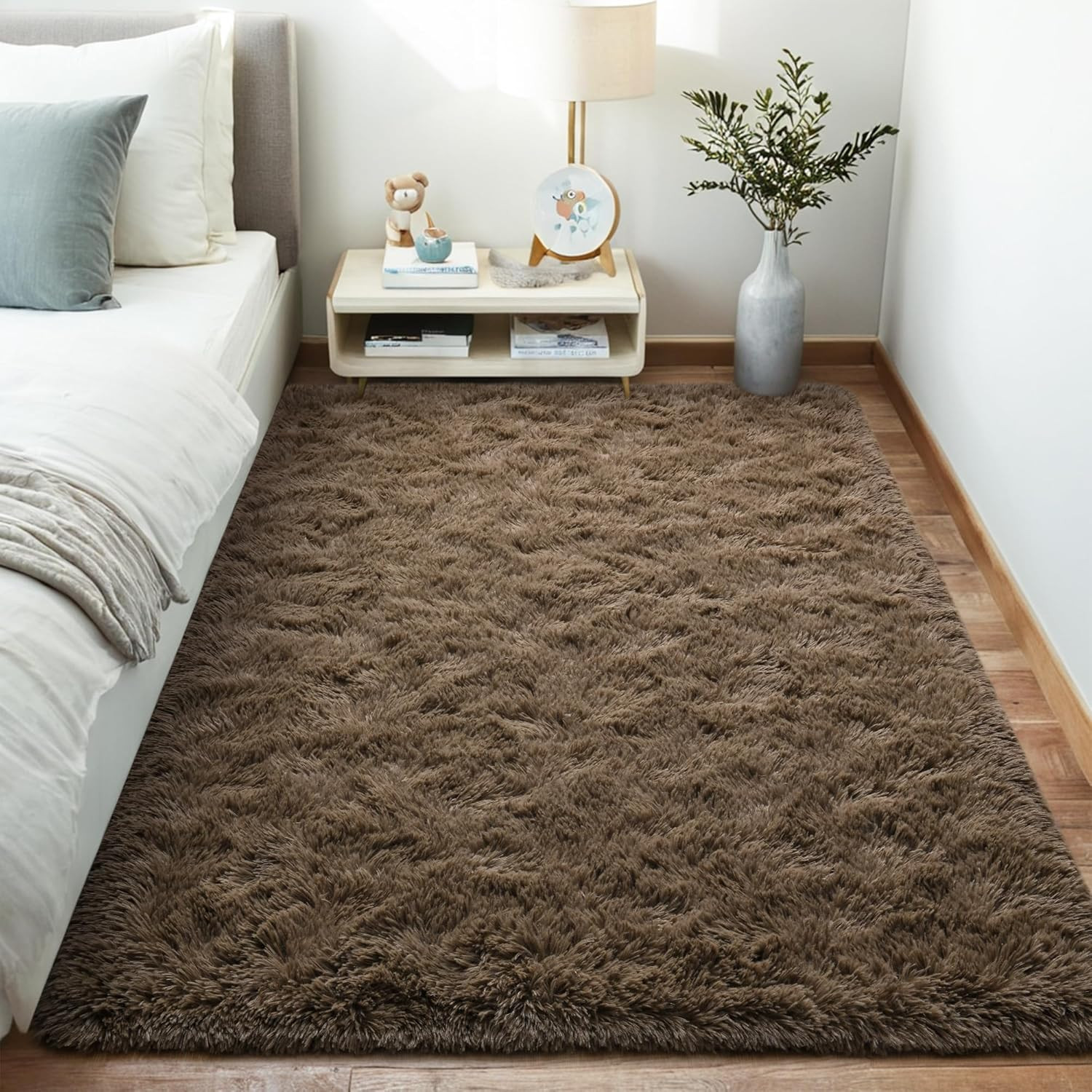 Soft Fluffy Area Rugs for Bedroom Kids Room Plush Shaggy Nursery Rug Furry Throw