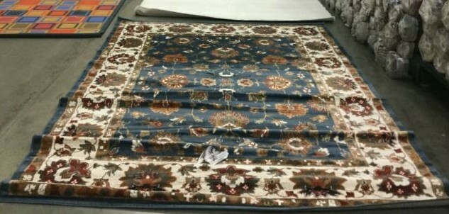 TEAL / IVORY 8′ X 10′ Back Stain Rug, Reduced Price 1172636065 SMT292T-8