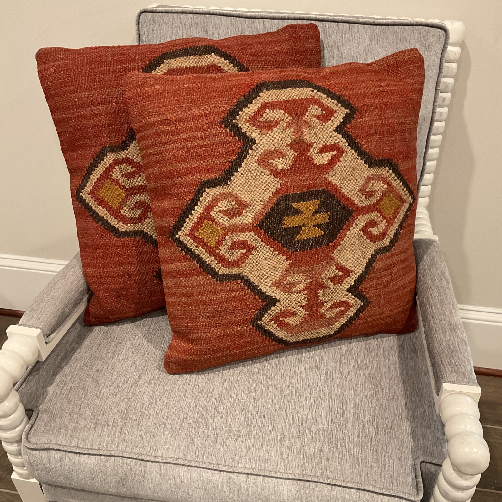 Handmade 20″ x 20″ Kilim Throw Pillow Set