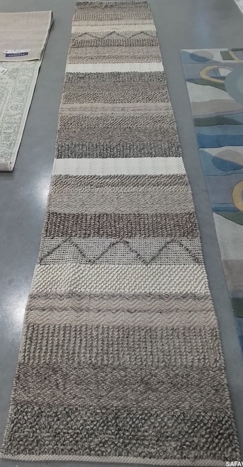 BEIGE 2′-3″ x 12′-0″ Flaw in Rug, Reduced Price 1172790211 NAT101A-212