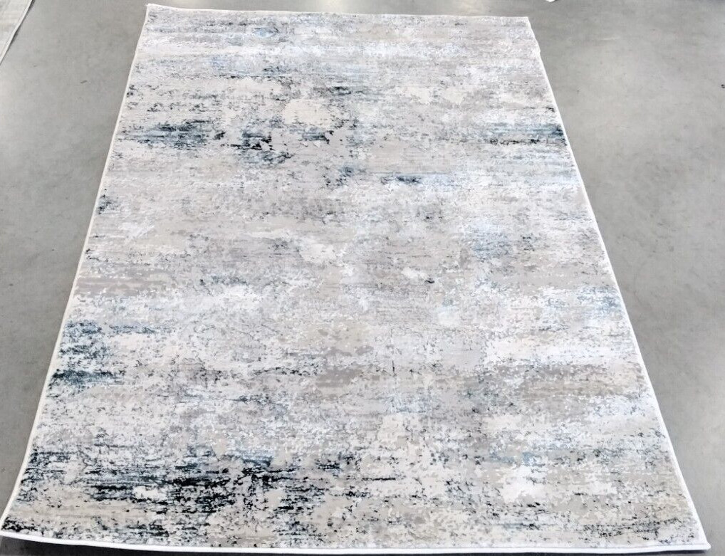 CREAM / NAVY 4′ X 6′ Damaged Binding Rug, Reduced Price 1172727820 AMF572C-4
