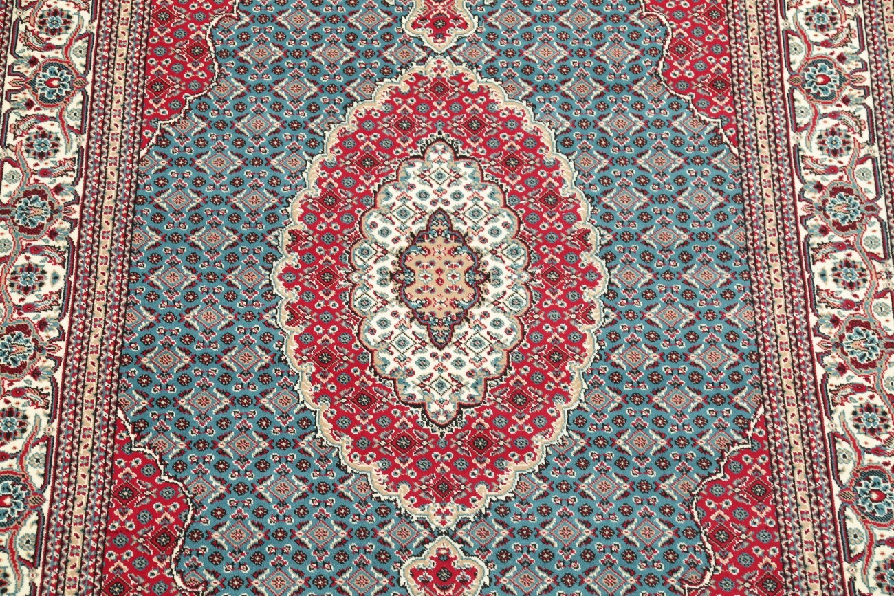 Teal Blue Geometric Oriental Medallion Bidjar Area Rug Turkish New Carpet 7×10
