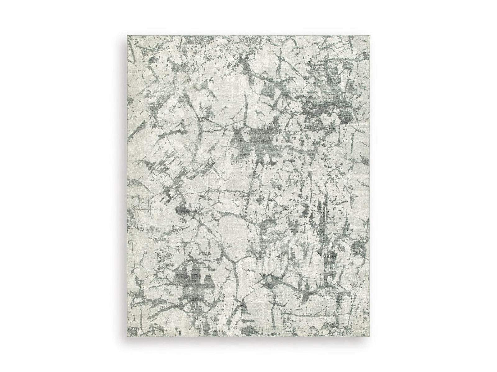 Signature Design by Ashley Tobinbury 8′ x 10′ Washable Area Rug, Gray