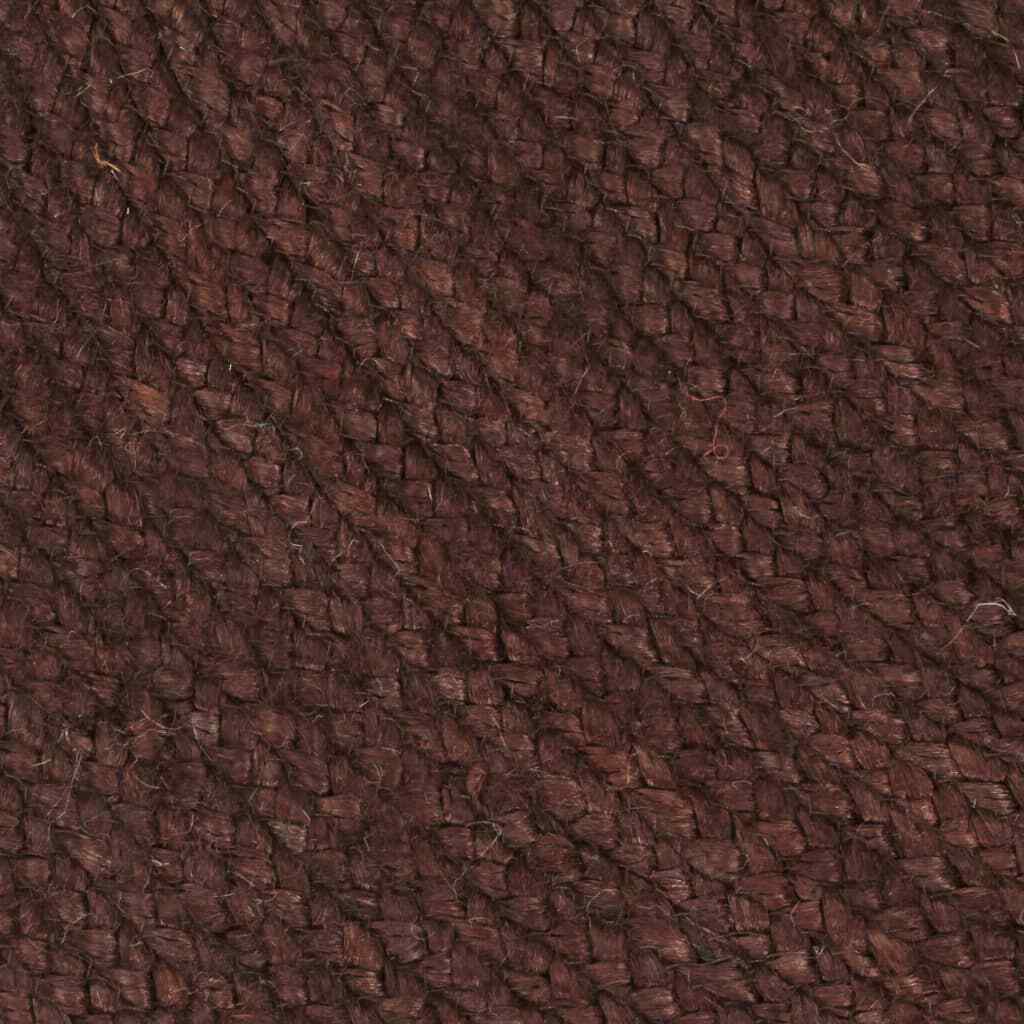 Rug 100% Natural Brown Jute Round Style Braided Rug Reversible Rustic Look Rugs