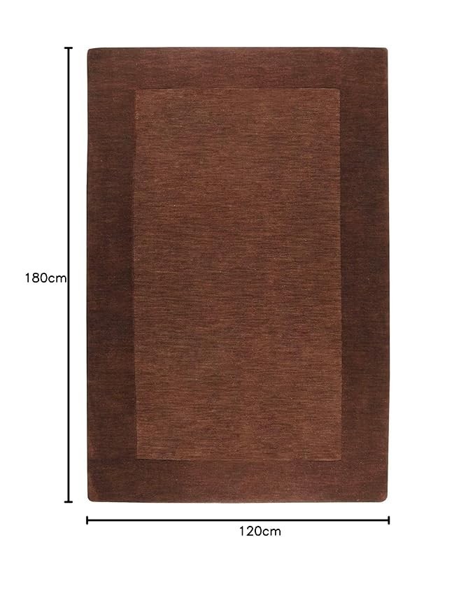 Handmade Harper Solid Border Modern Hand-Tufted 100% Wool Soft Area Rug Carpet