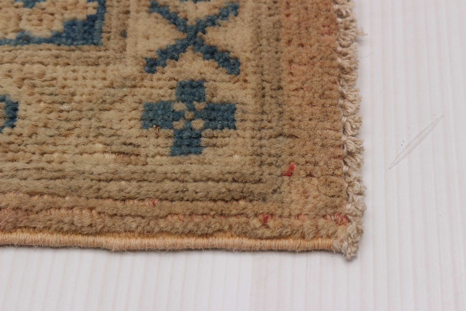 Traditional Hand-Knotted Geometric Area Rug 8’10” x 12’1″ Oriental Wool Carpet