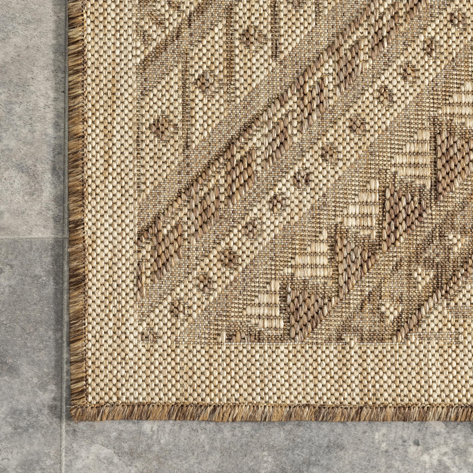 Outdoor Performance Collection Landry Brown/Ivory, 2′ x 8′, Soft and Cozy, Hi…