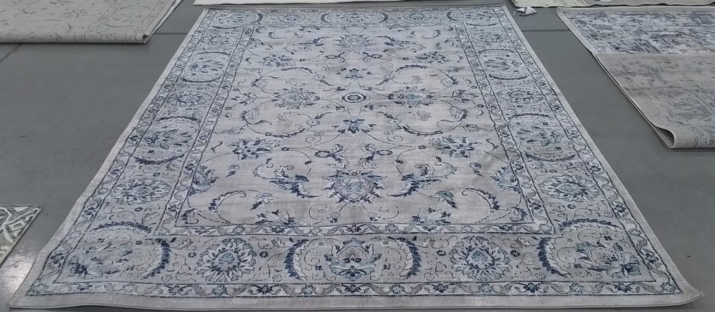 LT GREY / BLUE 8′-0″ x 10′-0″ Back Stain Rug, Reduced Price 1172806764 BNT854G-8