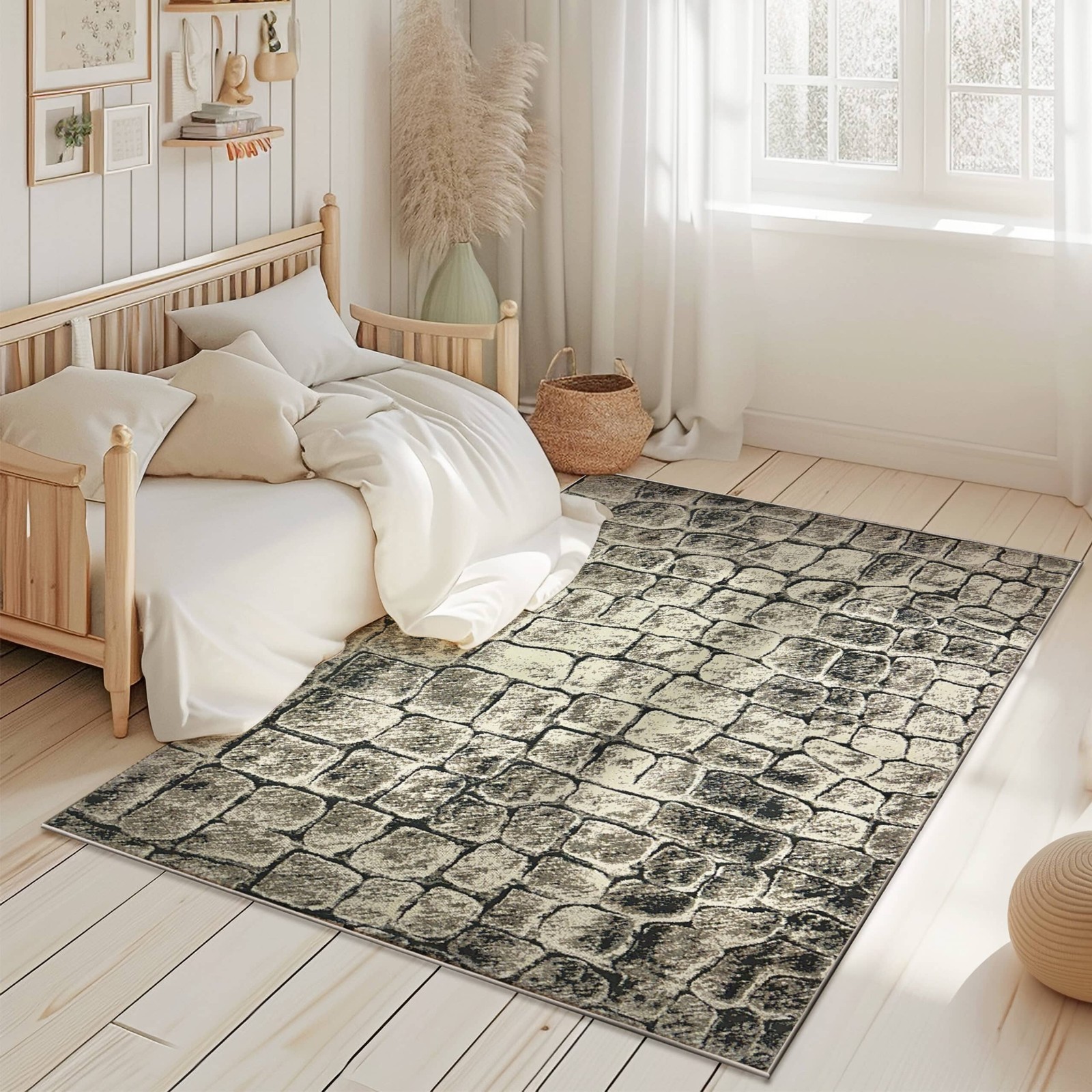 Modern Abstract Contemporary Carpet Area Rug for Living Room