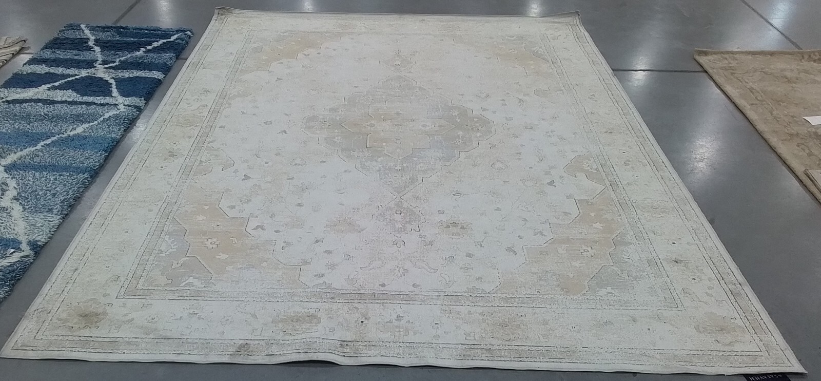 IVORY / BEIGE 7′-10″ x 10′-0″ Stained Rug, Reduced Price 1172772617 ATL986A-8