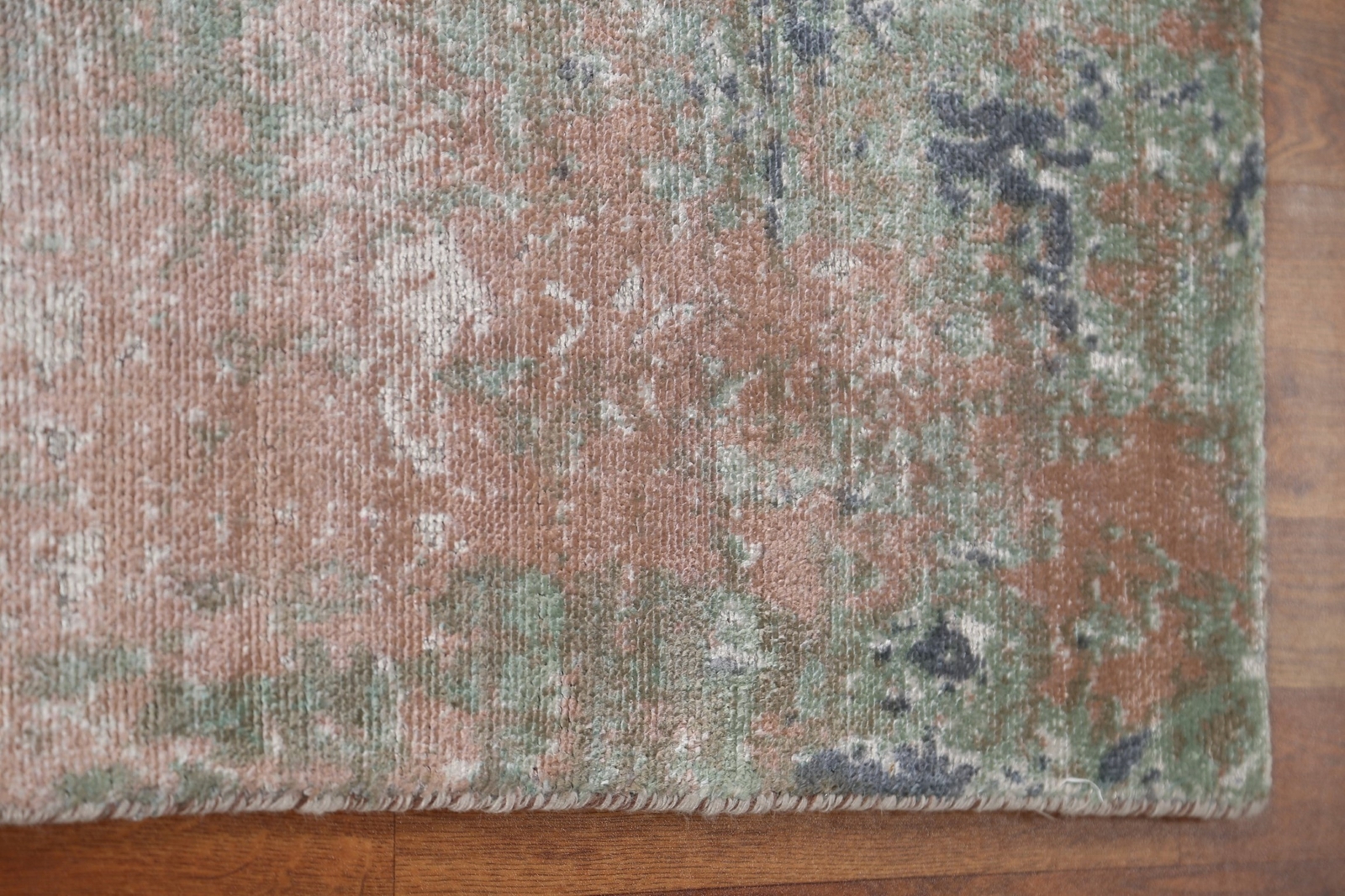 100% Silk Abstract 4×6 Modern Area Rug Hand-knotted Carpet