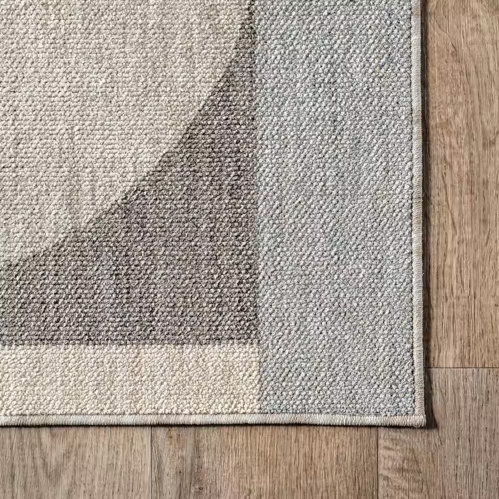 Beckett Charcoal 6 Ft. X 9 Ft. Modern Geometric Living Room/Bedroom/Dining Room
