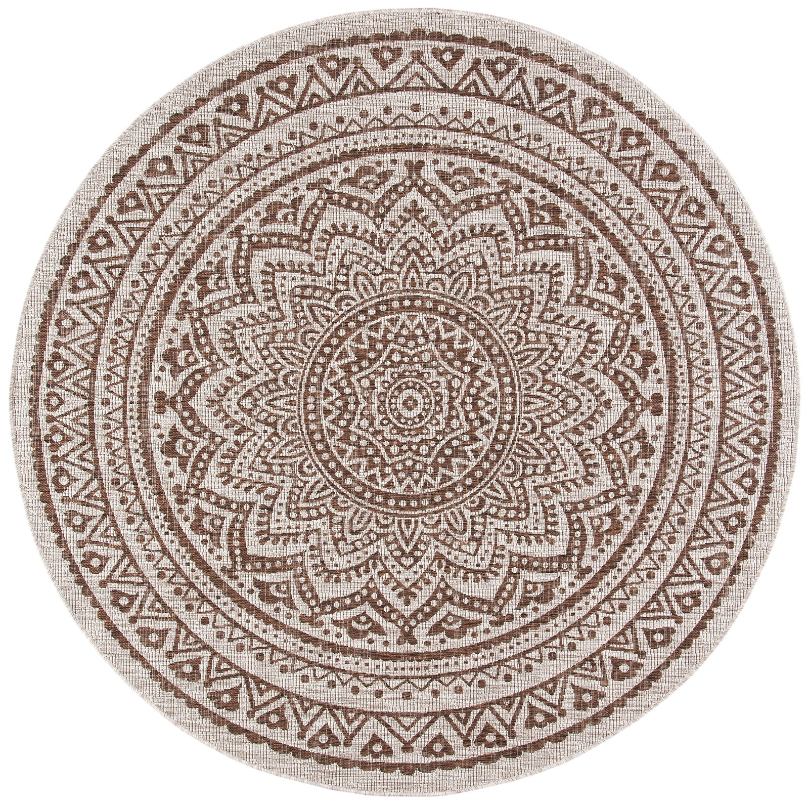 Courtyard Collection 80.4′ x 80.4′ Beige/Brown CY8734 Indoor/ Outdoor Patio B…