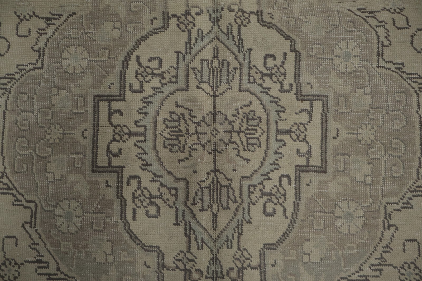 Rustic Muted with This Ornamental Beige and Blue Area Rug 6×10 Handmade Carpet