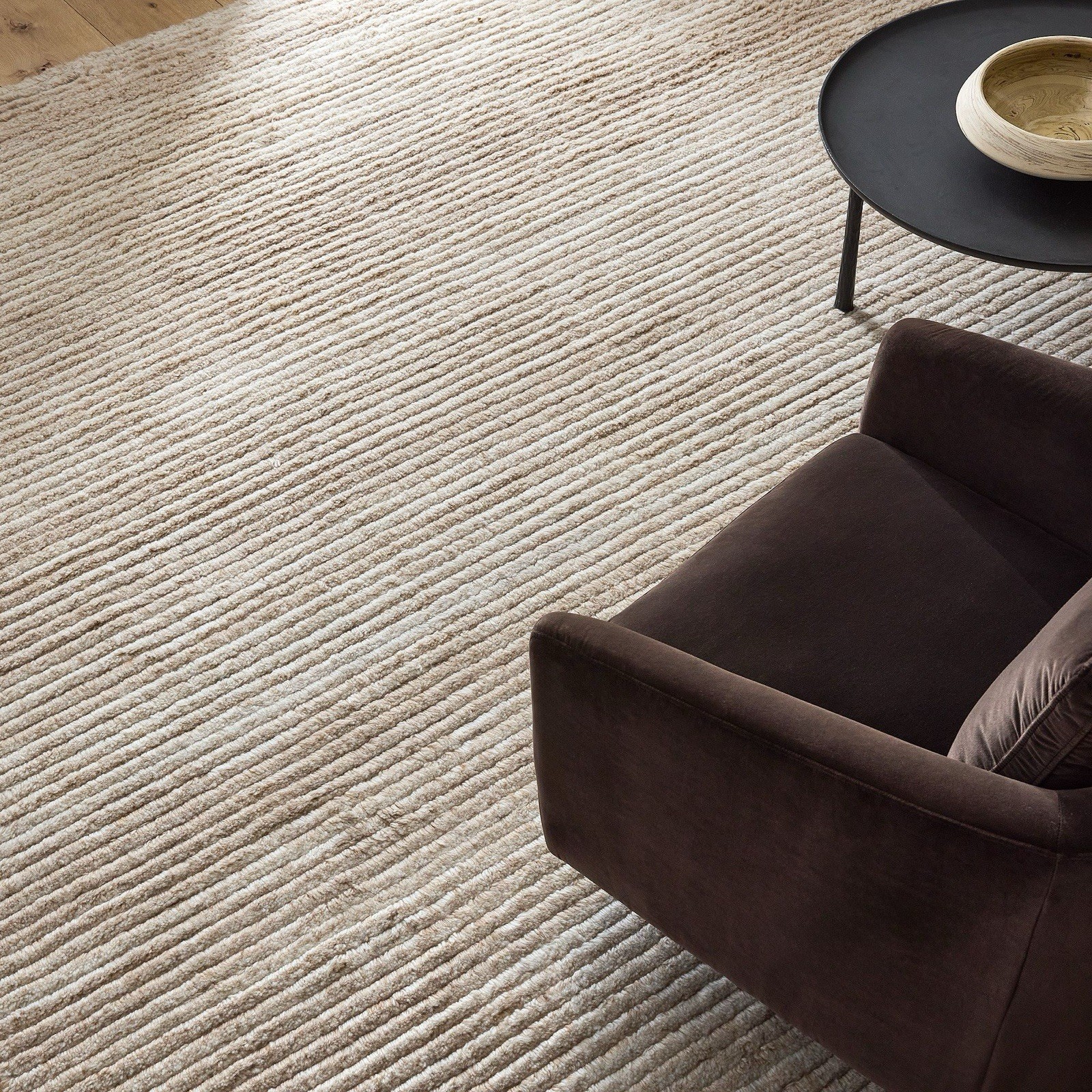 West Elm Luxe Ribbed Shag Wool Rug 5×8