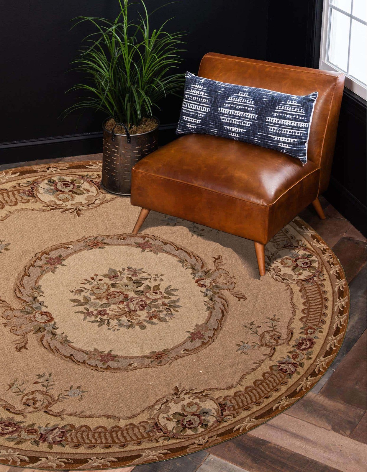 Traditional Vintage Hand Woven Area Rug 6’0″ x 6’0″ Wool Oriental Carpet