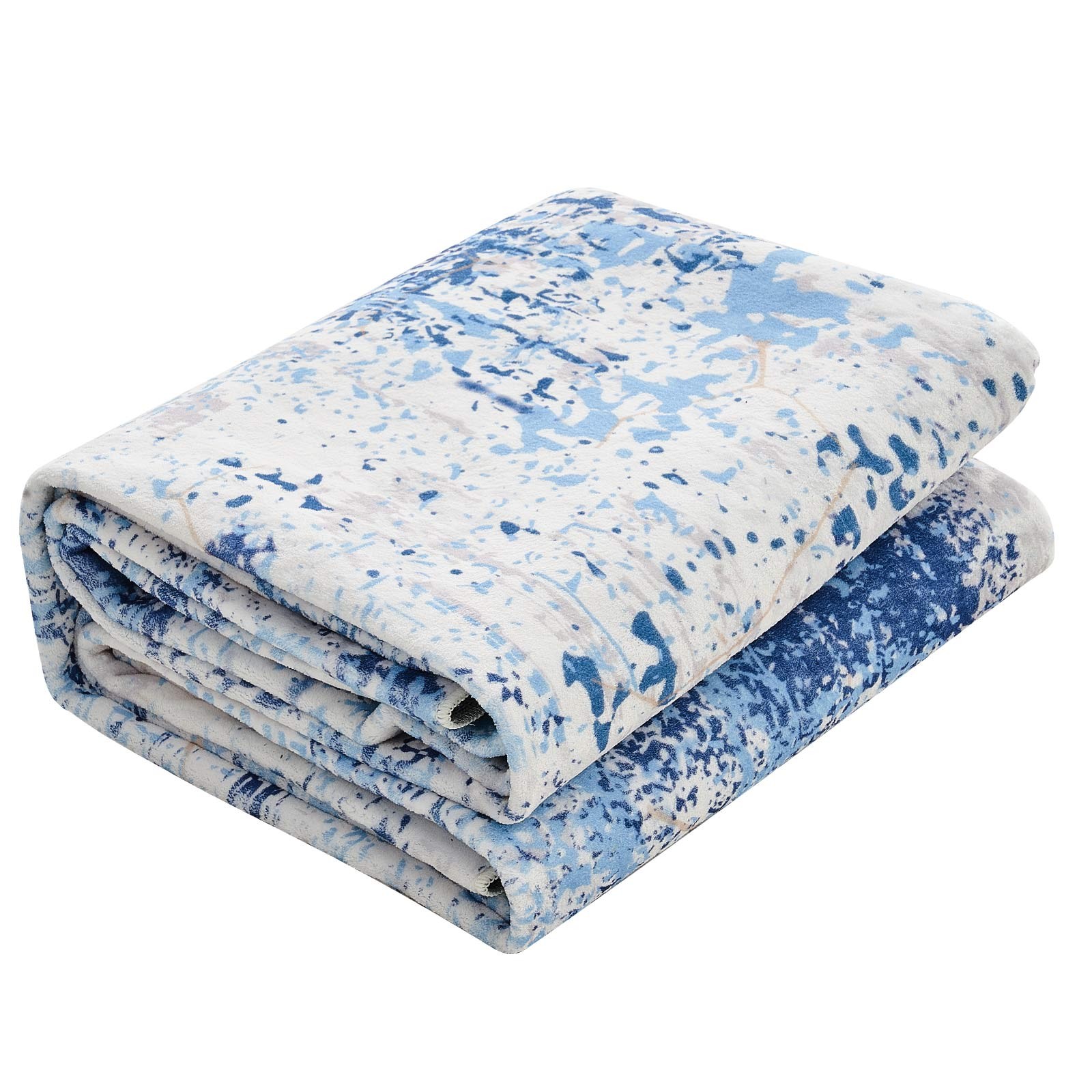 VEVOR Large Area Rug 5 x 7 ft Anti-Skid and Tear-Resistant Floor Mat Modern Blue