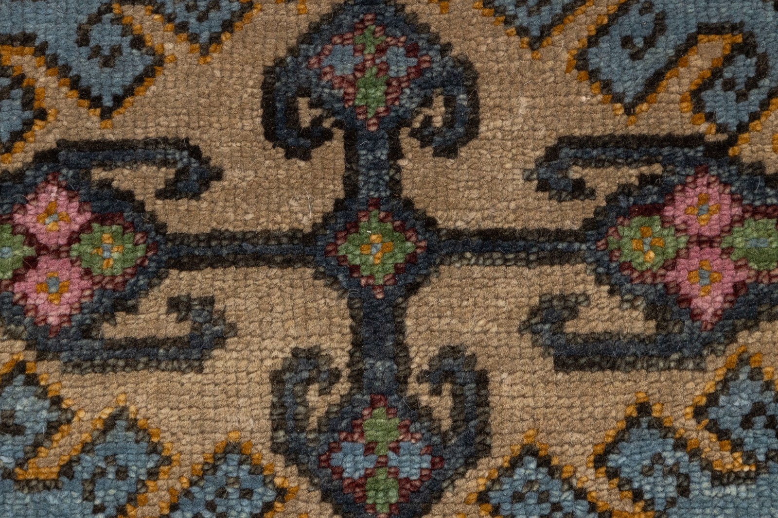 Rust Colored Border Persiann Kismet Modern Oushak Handmade Custom Size Rug