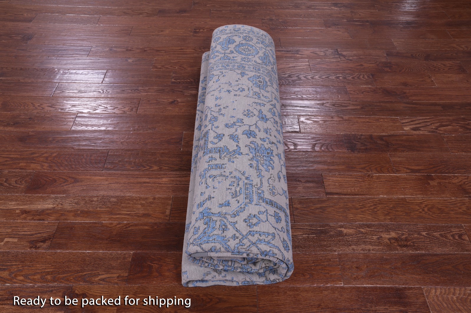 8′ 10″ X 11′ 11″ Wool & Silk Heriz Serapi Hand Knotted Rug – Q19198