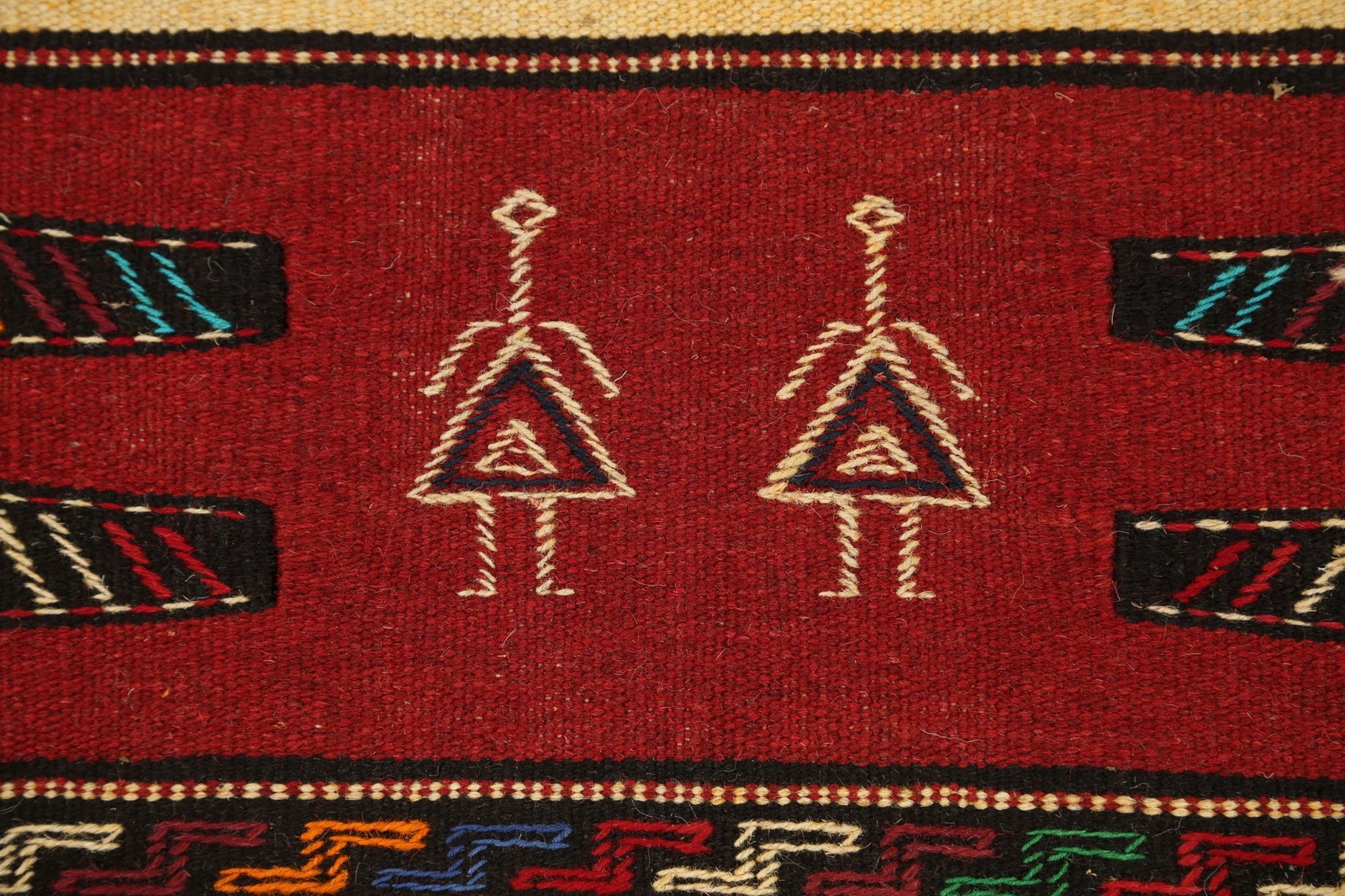 Geometric Traditional Sumak Kilim Hand-woven Area Rug Tribal Oriental Carpet 3×6