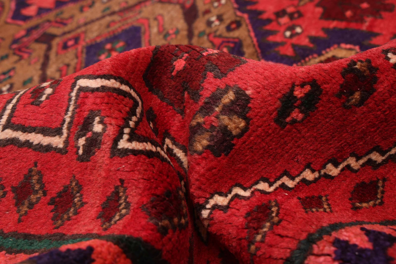 Vintage 4’4″ x 7’3″ Traditional Hand Knotted Vegetable Dye Wool Area Rug