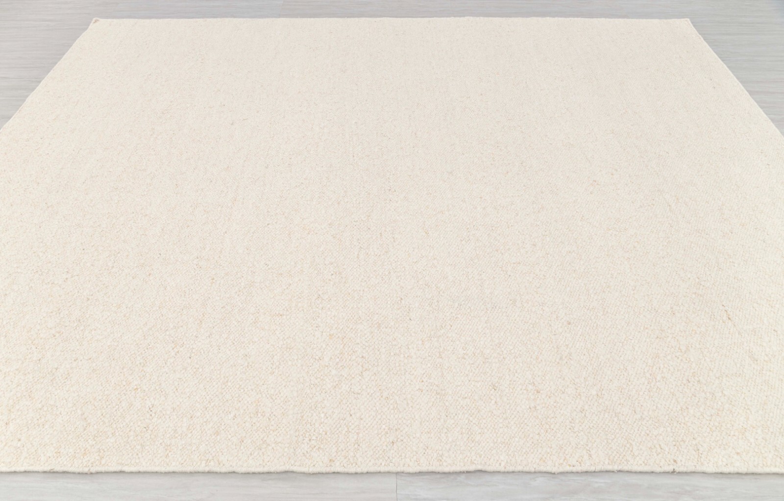 Ivory Cream Raw Wool Look Hand Woven High Quality Bohemian Customize Rug