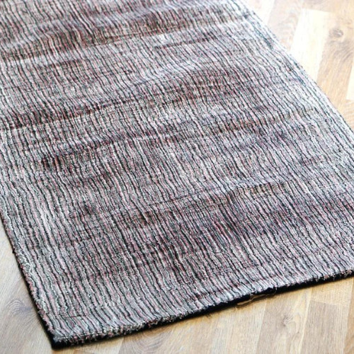 Hand-Loom Art Silk Area Rug, Hand-Knotted Viscose Carpet, Bedroom Area Carpet