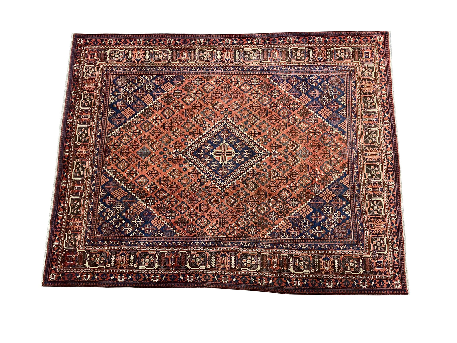 10.6 x 13.6 Perrsian Mahaal Joshagaan Wool Rug #F-6923
