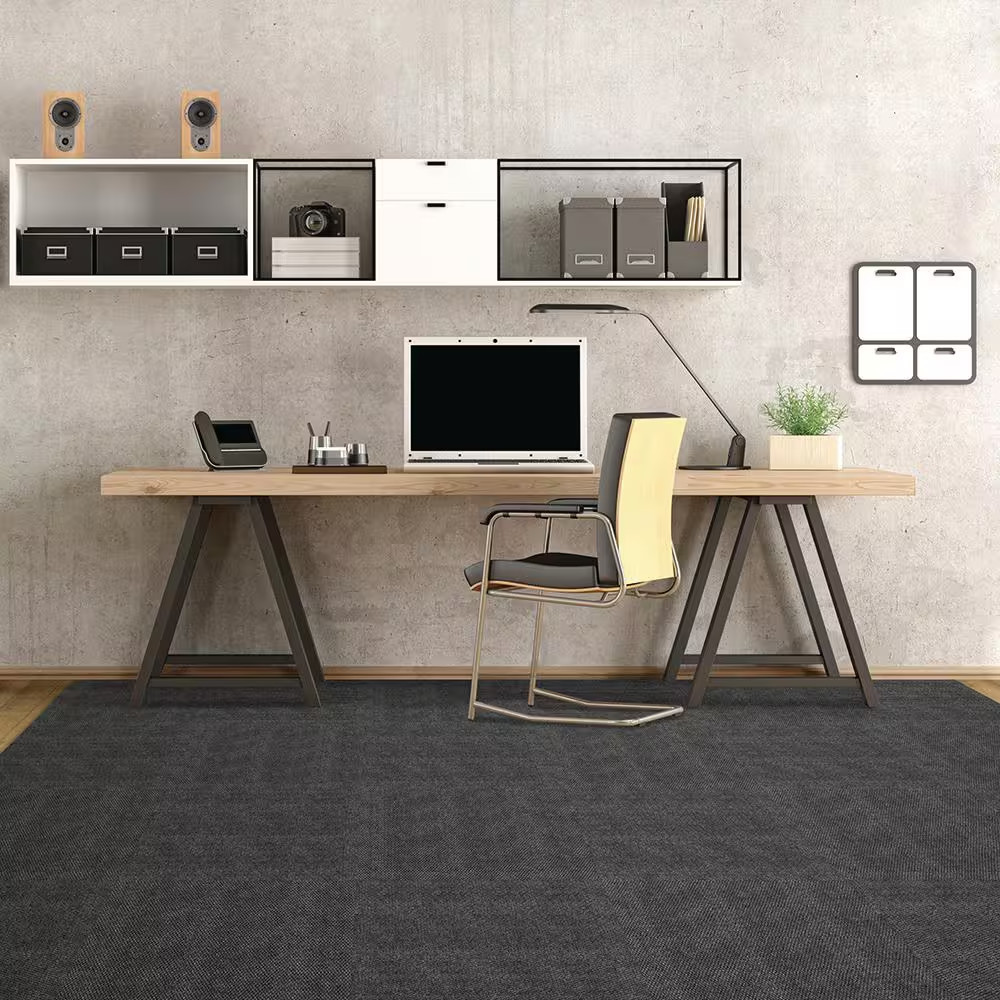 Inspirations – Smoke Hobnail – Gray Residential 18 X 18 In. Peel and Stick Carpe
