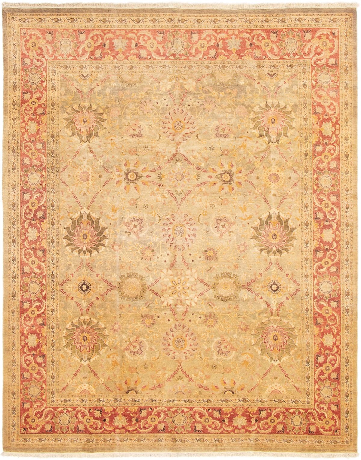 8’0″ x 10’0″ Hand Knotted Area Rug Traditional Oriental Wool Carpet