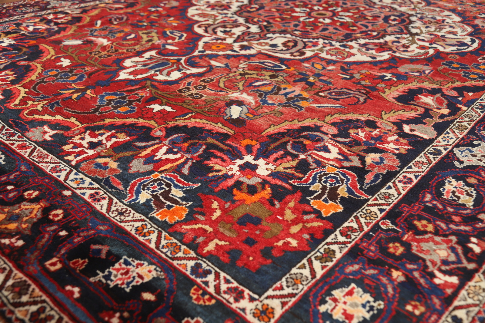 Traditional Floral Wool Hand-knotted Bakhtiari Area Rug Living Room Carpet 7×11