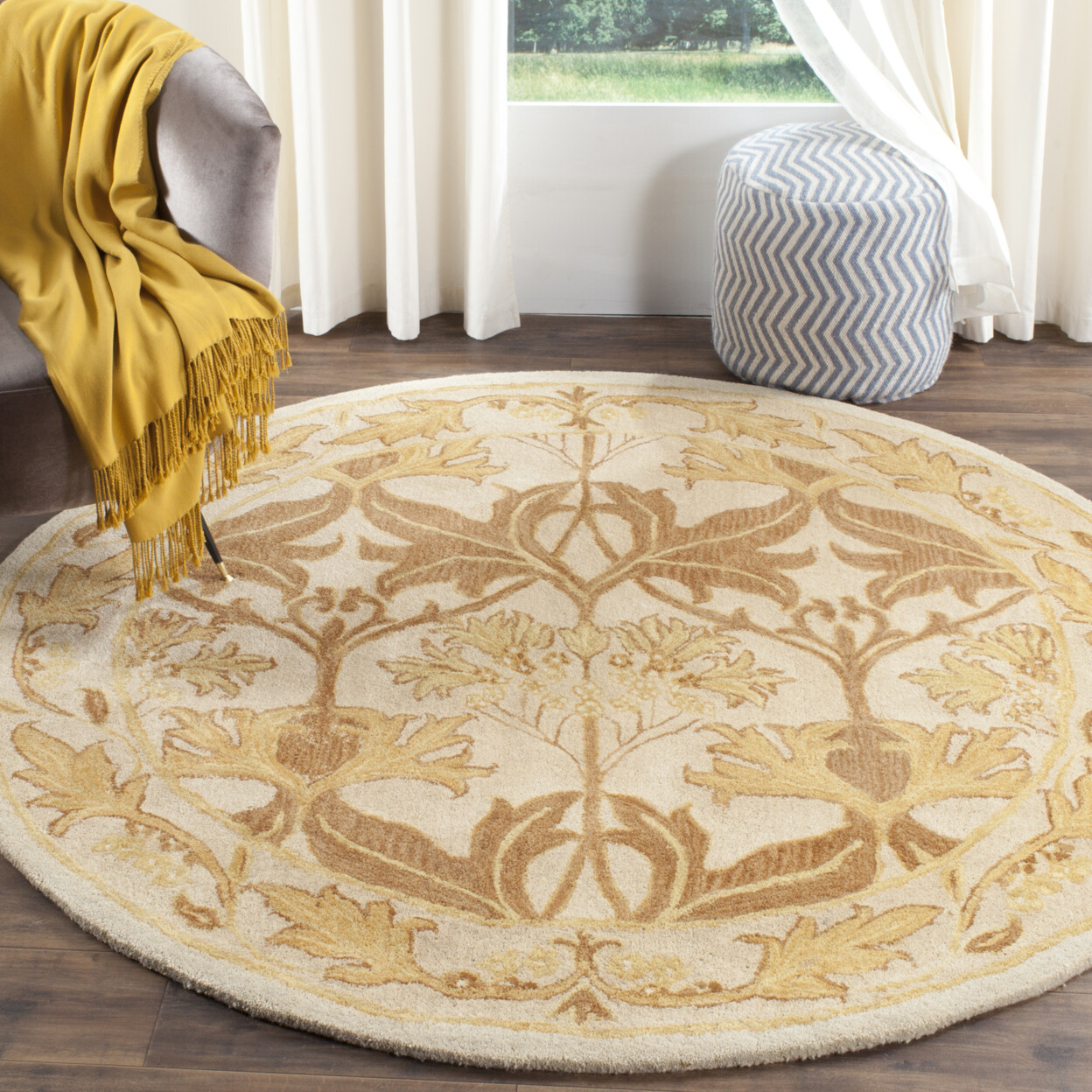 SAFAVIEH Antiquity AT841B Handmade Beige / Gold Rug
