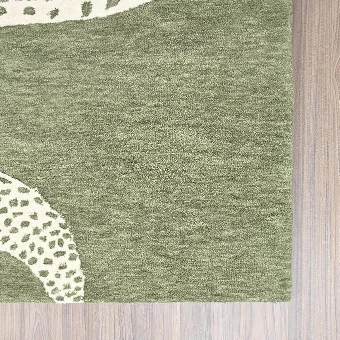 Handmade Snake Design Hand Tufted Nz Wool Rug Premium Soft Modern Carpet Rug