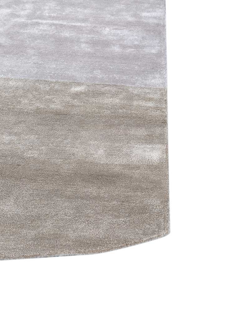 Bluebell/ice blue hand tufted Rug viscose & cotton geometric and stripes 5×8